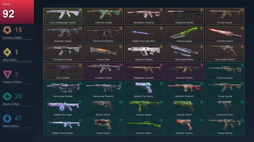 LA | Imperium Vandal | Mystbloom Phantom | Singularity Vandal | Arcane Vandal | 92 Skin | 28 Agent | 98 Buddy | Lv174