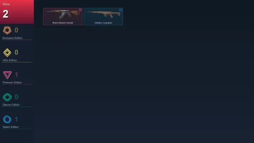 AP | Black.Market Vandal | Infantry Guardian | 2 Skin | 24 Agent | 33 Buddy | Lv67