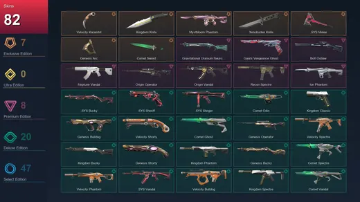 AP | Velocity Karambit | Kingdom Knife | Mystbloom Phantom | Xenohunter Knife | 82 Skin | 27 Agent | 107 Buddy | Lv135