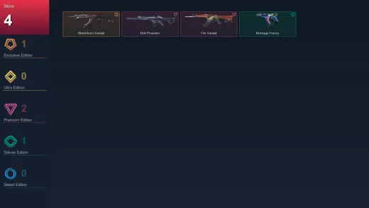 NA | Blackthorn Vandal | Bolt Phantom | Oni Vandal | Montage Frenzy | 4 Skin | 15 Agent | 18 Buddy | Lv42