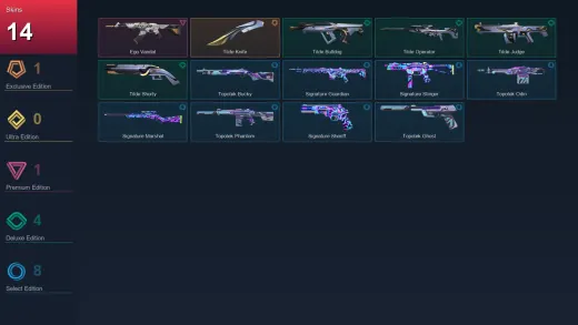 EU | Tilde Knife | Ego Vandal | Tilde Bulldog | Tilde Operator | 14 Skin | 22 Agent | 33 Buddy | Lv57
