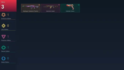 EU | Bubblegum Deathwish Phantom | Aemondir Vandal | Interhelm Classic | 3 Skin | 9 Agent | 10 Buddy | Bronze II | Lv32 — Valorant account