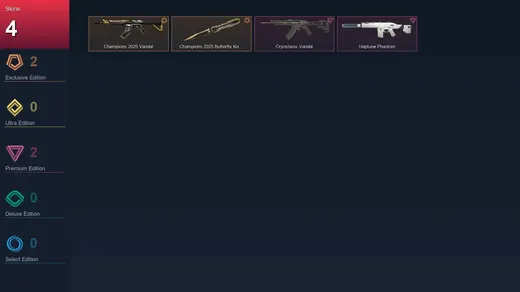 BR | Champions 2025 Vandal | Champions 2025 Butterfly Knife | Cryostasis Vandal | Neptune Phantom | 4 Skin | 16 Agent | 18 Buddy | Lv50 — Valorant account