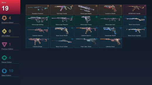 AP | Ruination Phantom | Glitchpop Vandal | Hieroscape Blades | Overdrive Sheriff | 19 Skin | 26 Agent | 47 Buddy | Lv111 — Valorant account