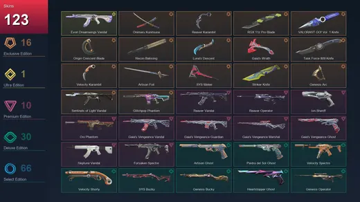 NA | Onimaru Kunitsuna | Reaver Karambit | RGX 11z Pro Blade | VALORANT GO! Vol. 1 Knife | 123 Skin | 27 Agent | 148 Buddy | Lv247 — Valorant account