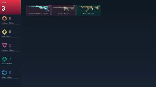 NA | VALORANT GO! Vol. 1 Ghost | Celestial Phantom | Aristocrat Vandal | 3 Skin | 9 Agent | 5 Buddy | Lv16 — Valorant account
