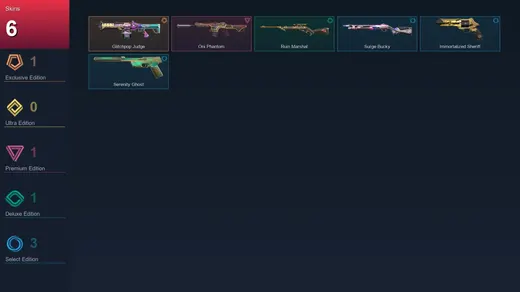 AP | Glitchpop Judge | Oni Phantom | Ruin Marshal | Surge Bucky | 6 Skin | 18 Agent | 33 Buddy | Lv61 — Valorant account