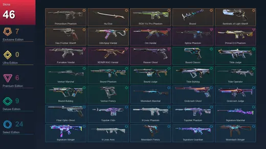 EU | Primordium Phantom | Hu Else | RGX 11z Pro Phantom | Bound | 46 Skin | 25 Agent | 52 Buddy | Lv98 — Valorant account
