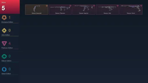 NA | Reaver Karambit | Reaver Phantom | Reaver Spectre | Reaver Odin | 5 Skin | 8 Agent | 4 Buddy | Lv11