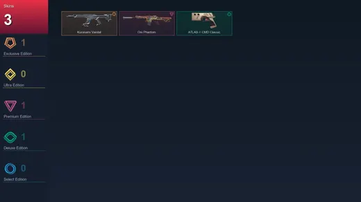 AP | Kuronami Vandal | Oni Phantom | ATLAS // CMD Classic | 3 Skin | 19 Agent | 23 Buddy | Lv60