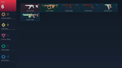 EU | Neptune Vandal | Velocity Bulldog | Schema Stinger | Schema Sheriff | 6 Skin | 12 Agent | 13 Buddy | Lv37 — Valorant account