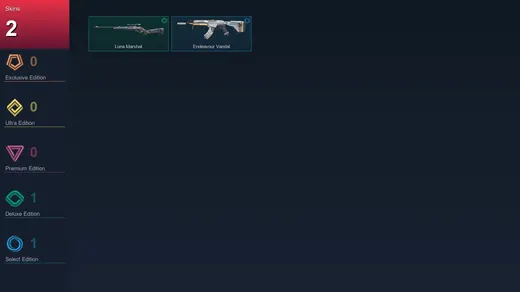 AP | Luna Marshal | Endeavour Vandal | 2 Skin | 14 Agent | 10 Buddy | Lv35