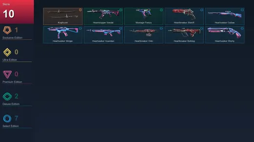 BR | Kogitsune | Heartstopper Vandal | Montage Frenzy | Heartbreaker Sheriff | 10 Skin | 13 Agent | 22 Buddy | Lv53 — Valorant account