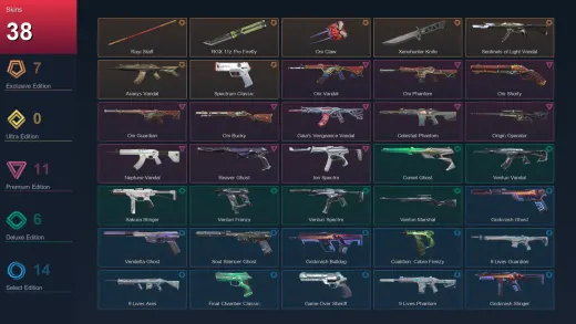 NA | Ruyi Staff | RGX 11z Pro Firefly | Oni Claw | Xenohunter Knife | 38 Skin | 26 Agent | 79 Buddy | Lv228