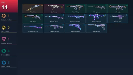 EU | Tilde Knife | Ego Vandal | Tilde Bulldog | Tilde Operator | 14 Skin | 22 Agent | 33 Buddy | Lv57