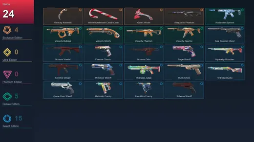 BR | Velocity Karambit | Winterwunderland Candy Cane | Gaia's Wrath | Singularity Phantom | 24 Skin | 28 Agent | 85 Buddy | Lv197