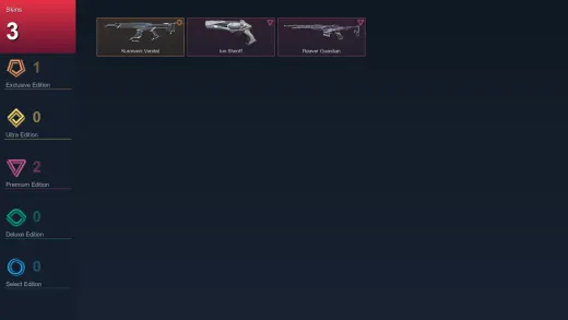 EU | Kuronami Vandal | Ion Sheriff | Reaver Guardian | 3 Skin | 11 Agent | 8 Buddy | Lv30