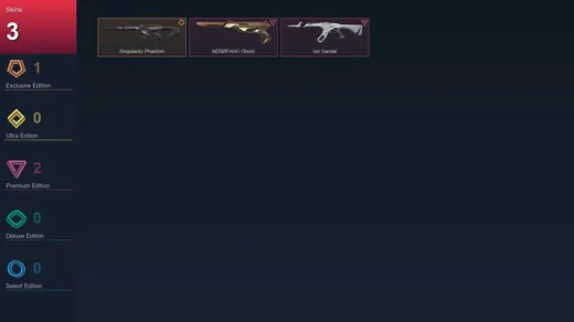 AP | Singularity Phantom | XERØFANG Ghost | Ion Vandal | 3 Skin | 12 Agent | 13 Buddy | Lv38