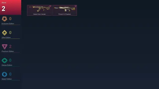AP | Valiant Hero Vandal | Prime//2.0 Phantom | 2 Skin | 12 Agent | 13 Buddy | Lv38