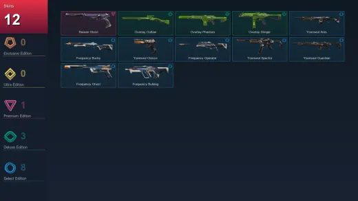 EU | Reaver Ghost | Overlay Outlaw | Overlay Phantom | Overlay Stinger | 12 Skin | 11 Agent | 16 Buddy | Lv29