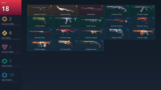 AP | Singularity Phantom | Hivemind Sword | Origin Bucky | Hivemind Shorty | 18 Skin | 27 Agent | 75 Buddy | Lv139