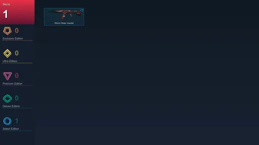 EU | Storm Maw Vandal | 1 Skin | 10 Agent | 4 Buddy | Lv26