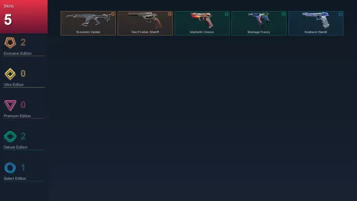 AP | Kuronami Vandal | Neo Frontier Sheriff | Interhelm Classic | Montage Frenzy | 5 Skin | 22 Agent | 26 Buddy | Lv68