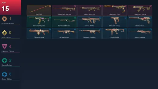 LA | Ruyi Staff | Valiant Hero Operator | Valiant Hero Ares | Valiant Hero Ghost | 15 Skin | 13 Agent | 21 Buddy | Lv37