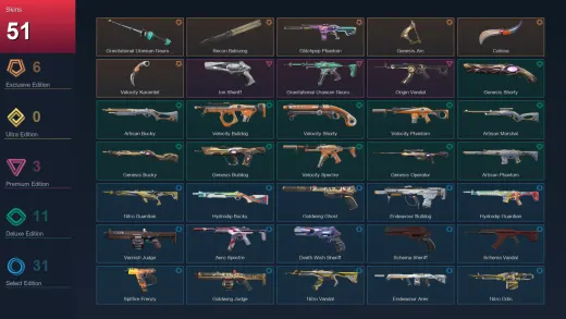AP | Gravitational Uranium Neuroblaster Baton | Recon Balisong | Glitchpop Phantom | Genesis Arc | 51 Skin | 22 Agent | 65 Buddy | Lv101