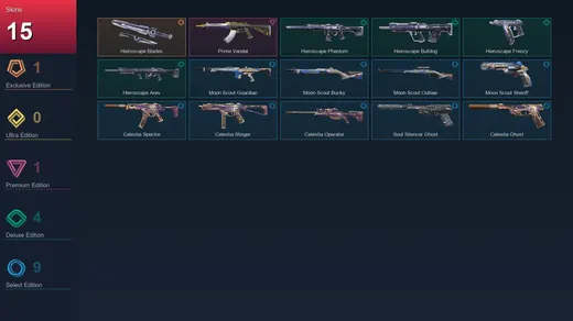 EU | Hieroscape Blades | Prime Vandal | Hieroscape Phantom | Hieroscape Bulldog | 15 Skin | 13 Agent | 23 Buddy | Lv46 — Valorant account