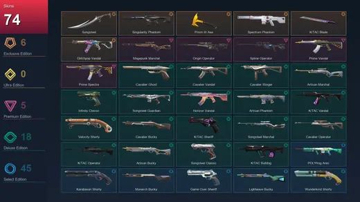 NA | Songsteel | Singularity Phantom | Prism III Axe | Spectrum Phantom | 74 Skin | 19 Agent | 93 Buddy | Lv180