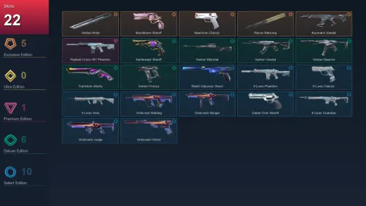 EU | Venturi Knife | Mystbloom Sheriff | Spectrum Classic | Recon Balisong | 22 Skin | 26 Agent | 60 Buddy | Lv155 — Venturi Vandal