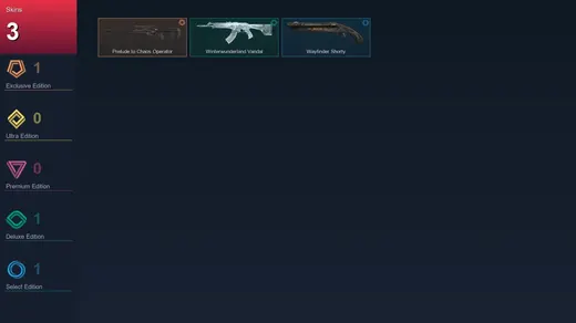BR | Prelude to Chaos Operator | Winterwunderland Vandal | Wayfinder Shorty | 3 Skin | 8 Agent | 11 Buddy | Lv23