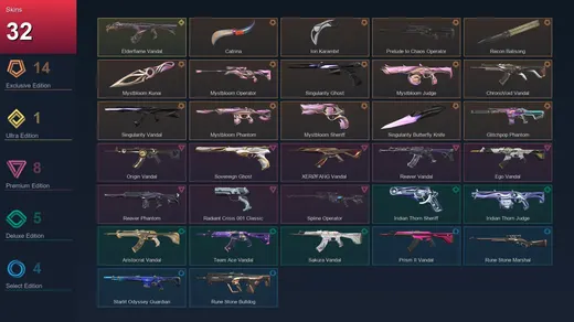 EU | Catrina | Ion Karambit | Prelude to Chaos Operator | Recon Balisong | 32 Skin | 20 Agent | 23 Buddy | Lv53 — Valorant account