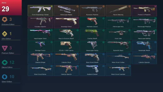 BR | Hieroscape Blades | Kuronami Phantom | Recon Balisong | Evori Dreamwings Vandal | 29 Skin | 29 Agent | 65 Buddy | Lv258