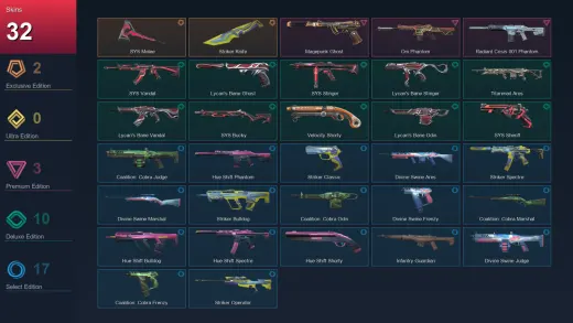 EU | .SYS Melee | Striker Knife | Magepunk Ghost | Oni Phantom | 32 Skin | 19 Agent | 28 Buddy | Lv76